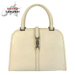 GUCCI Jackie handbag white leather